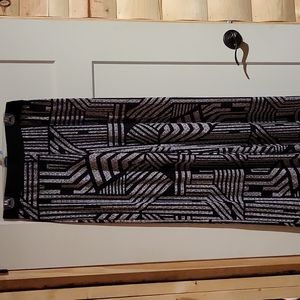 Black and Brown Print Palazzo Pants
